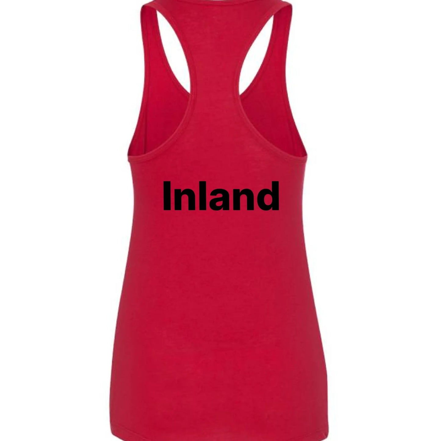 Ladies' Ideal Racerback Tank Momerial Day by Inland Leather Co
