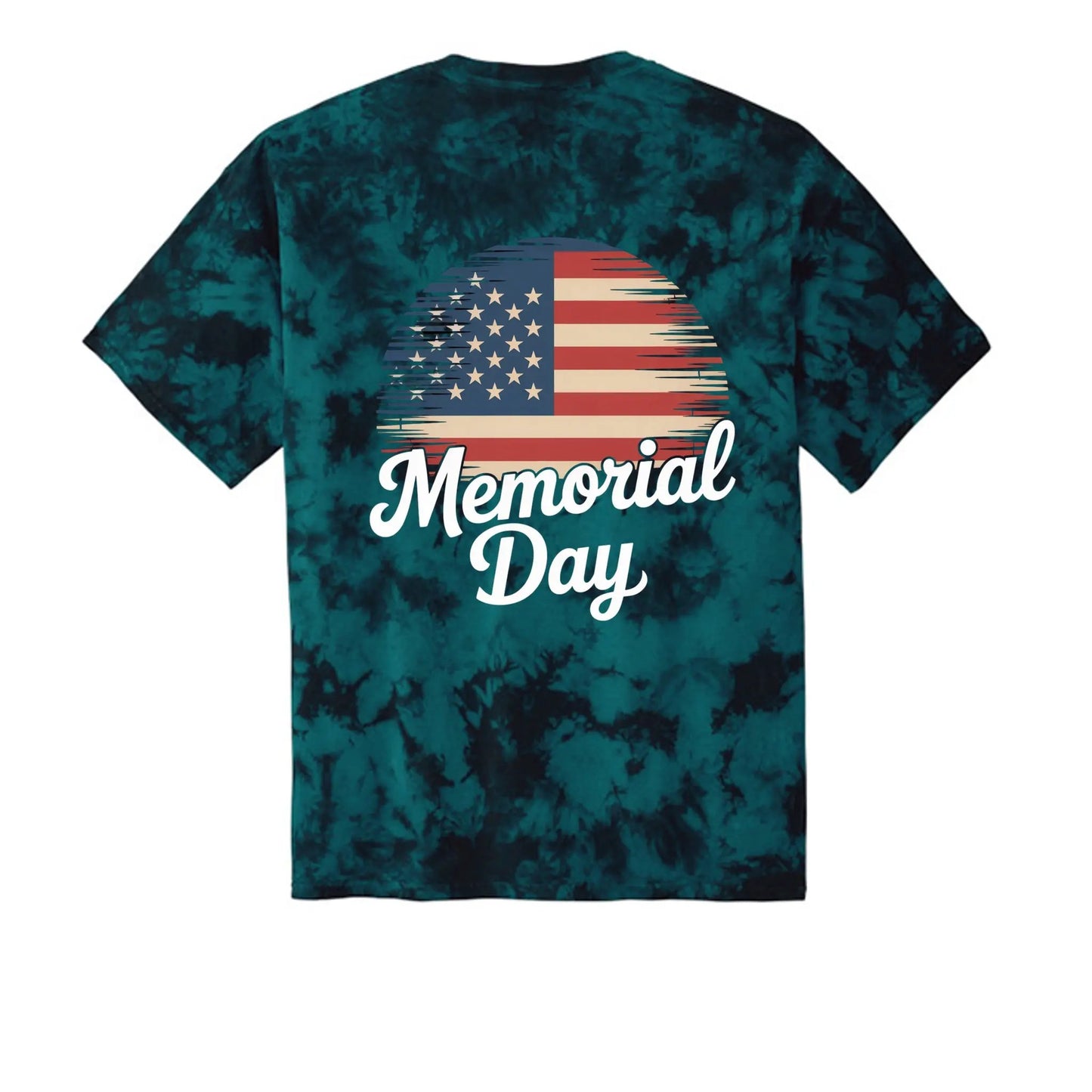 Crystal Tie-Dye Tee Memorial Day For Mens by Inland Leather Co