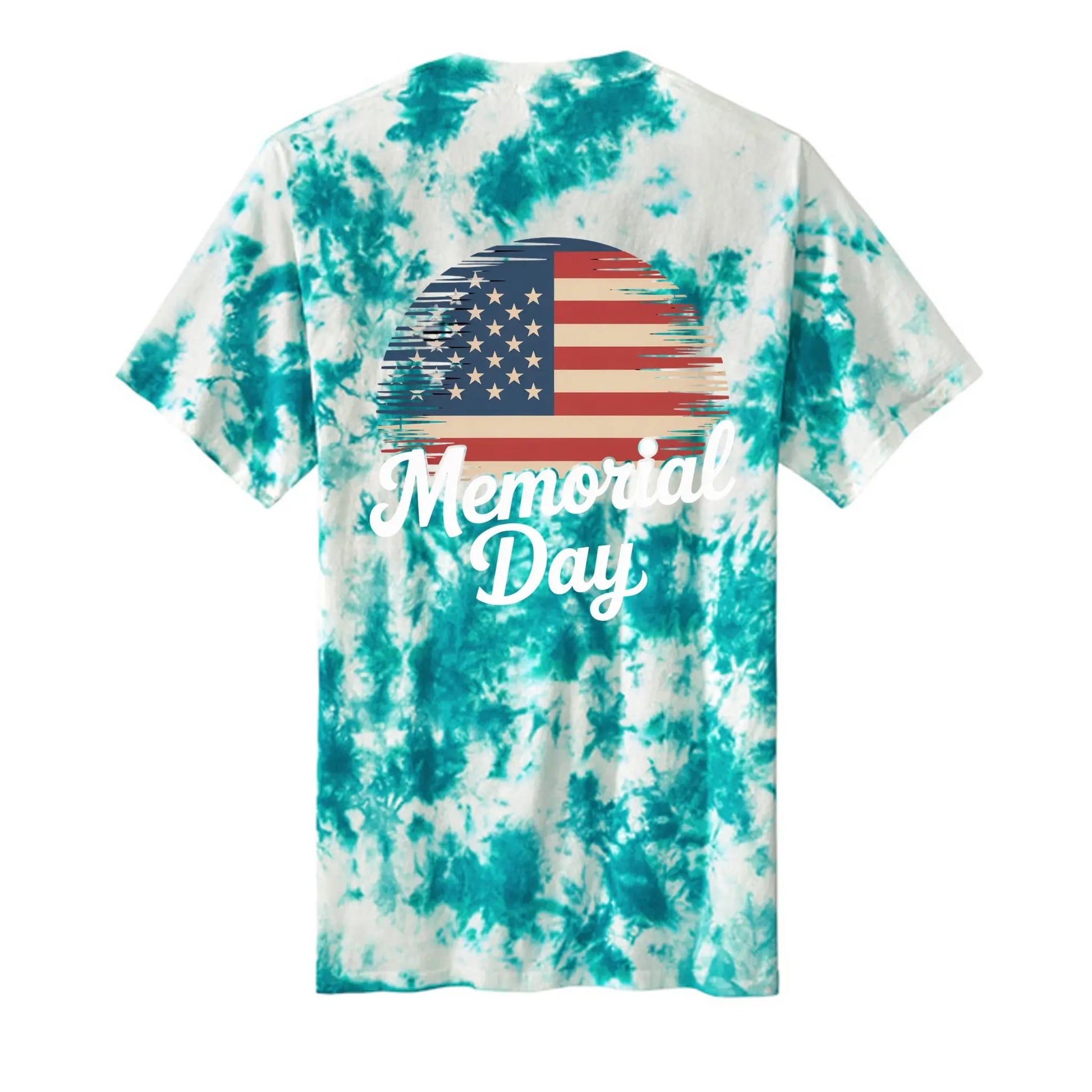 Crystal Tie-Dye Tee Memorial Day For Mens by Inland Leather Co