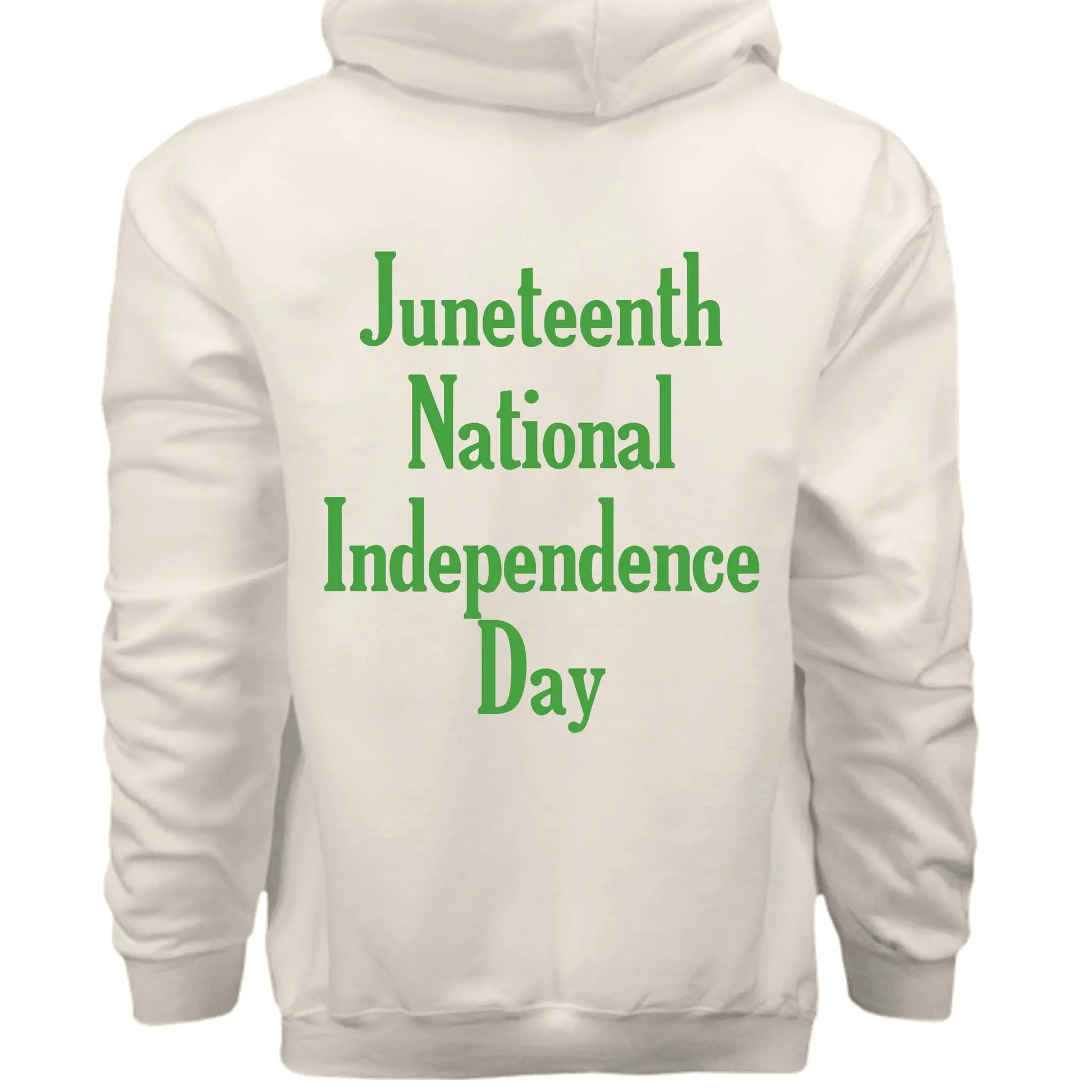 Hanes Mens Cotton Pullover Hood Juneteenth National Independence Day by Inland Leather Co