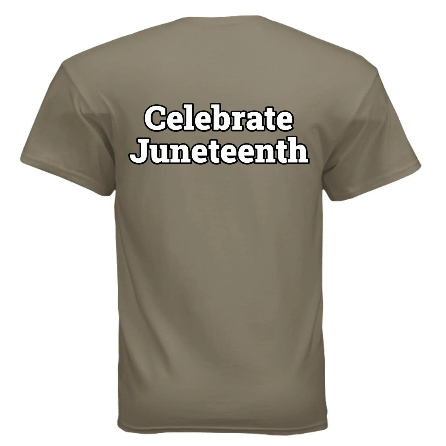 Mens Gildan G200 Adult Ultra Cotton T-Shirt Celebrate Juneteenth by Inland Leather Co