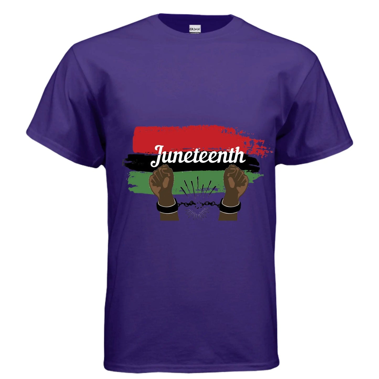 Mens Gildan G200 Adult Ultra Cotton T-Shirt Celebrate Juneteenth by Inland Leather Co