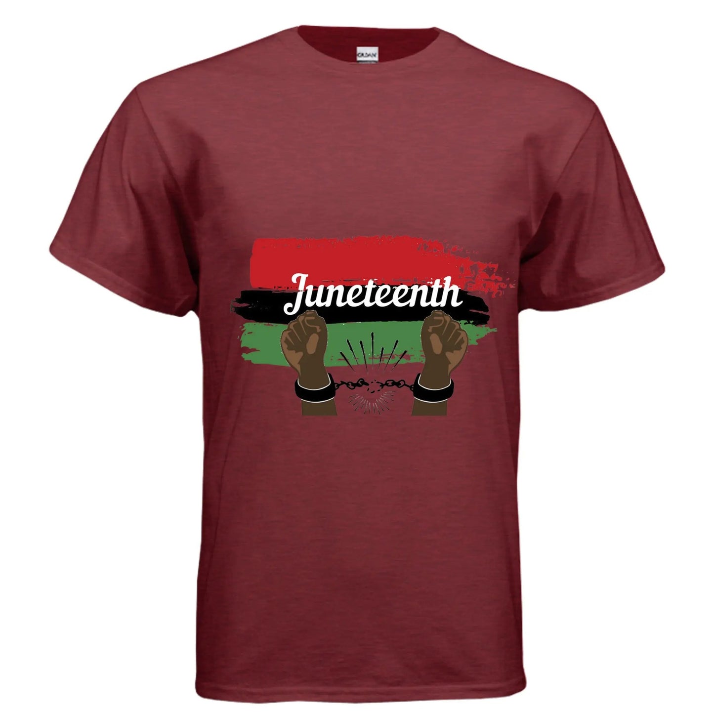 Mens Gildan G200 Adult Ultra Cotton T-Shirt Celebrate Juneteenth by Inland Leather Co