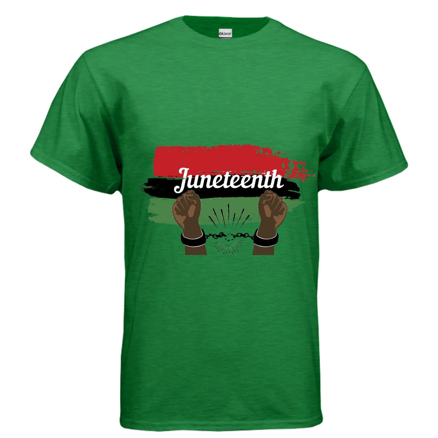 Mens Gildan G200 Adult Ultra Cotton T-Shirt Celebrate Juneteenth by Inland Leather Co