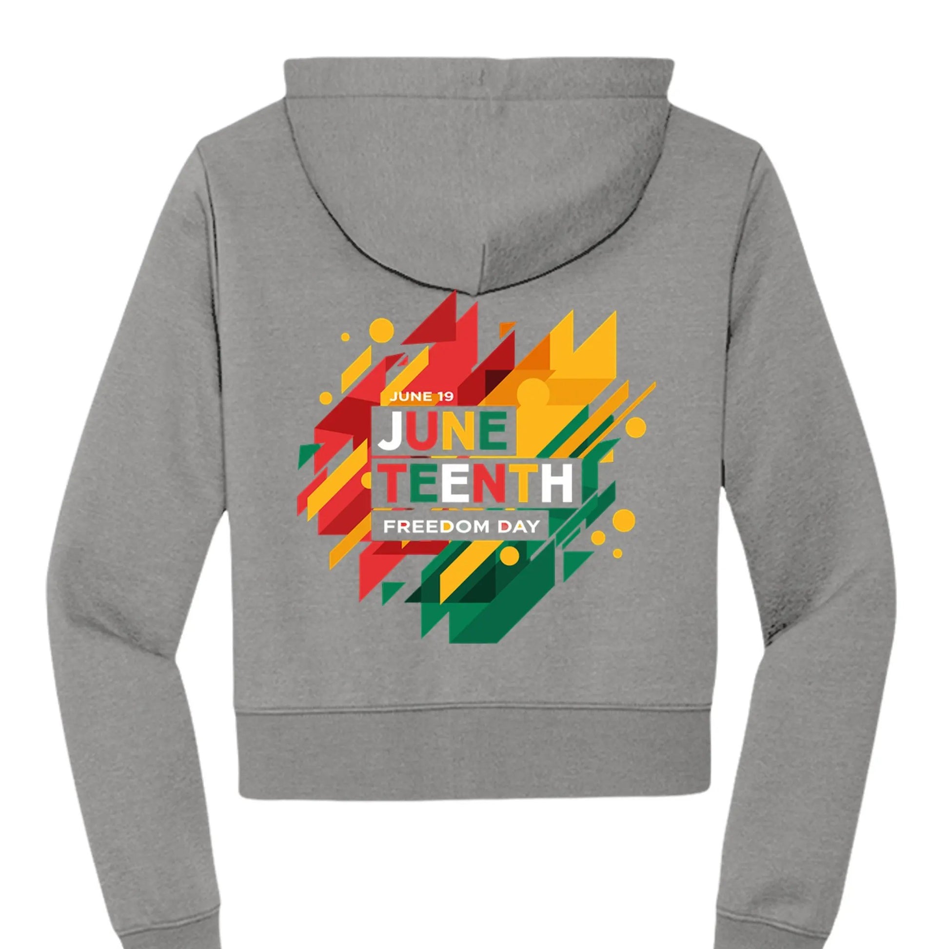 Womens Fleece Full-Zip Hoodie DT6103 - Juneteenth Day by Inland Leather Co