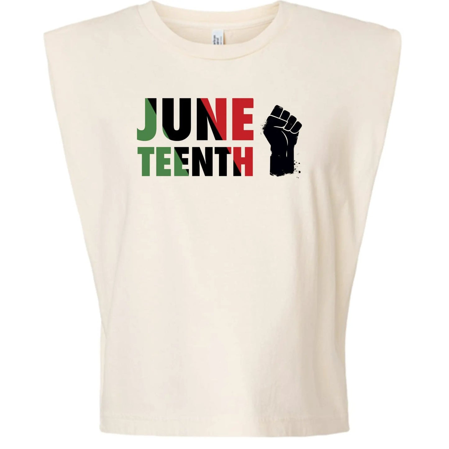 American Apparel Womens Garment Dyed Muscle Tank Juneteenth Day by Inland Leather Co