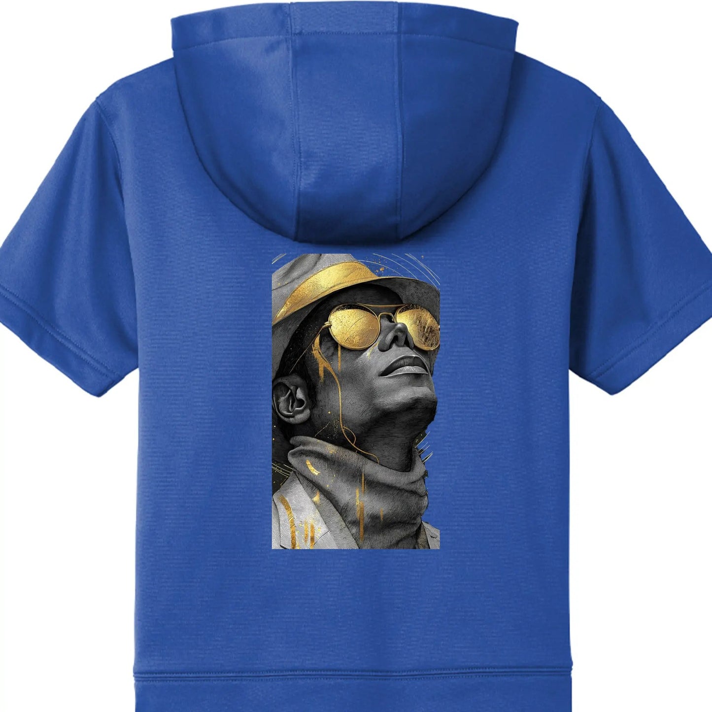 Fleece Short Sleeve Hooded Pullover YST251 Michael Jackson by Inland Leather Co