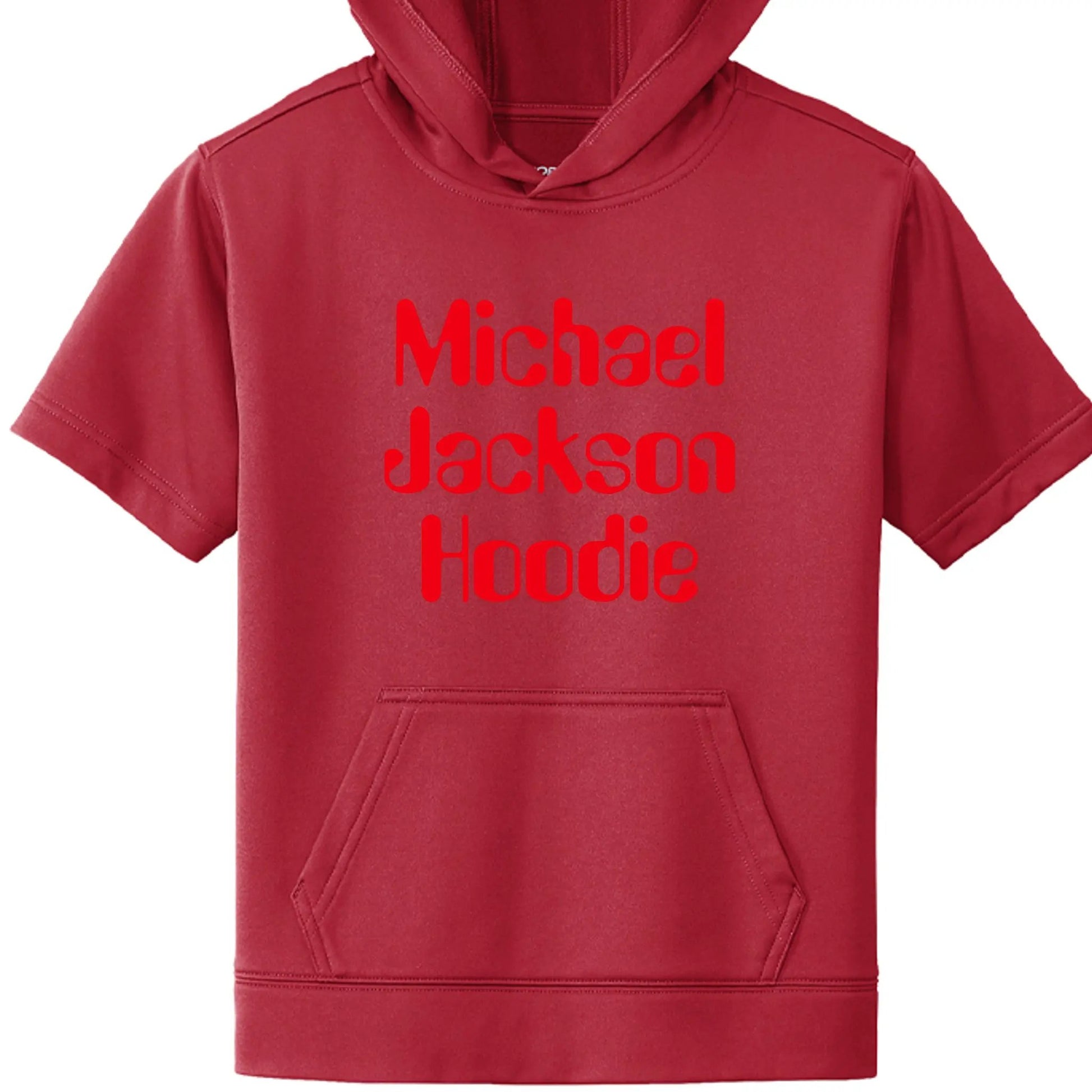Fleece Short Sleeve Hooded Pullover YST251 Michael Jackson by Inland Leather Co