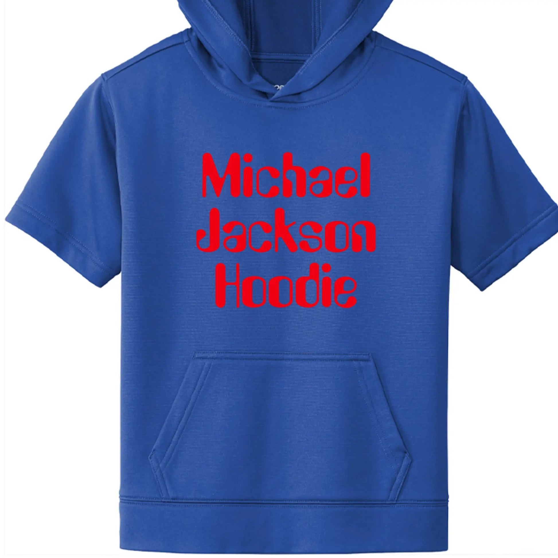 Fleece Short Sleeve Hooded Pullover YST251 Michael Jackson by Inland Leather Co
