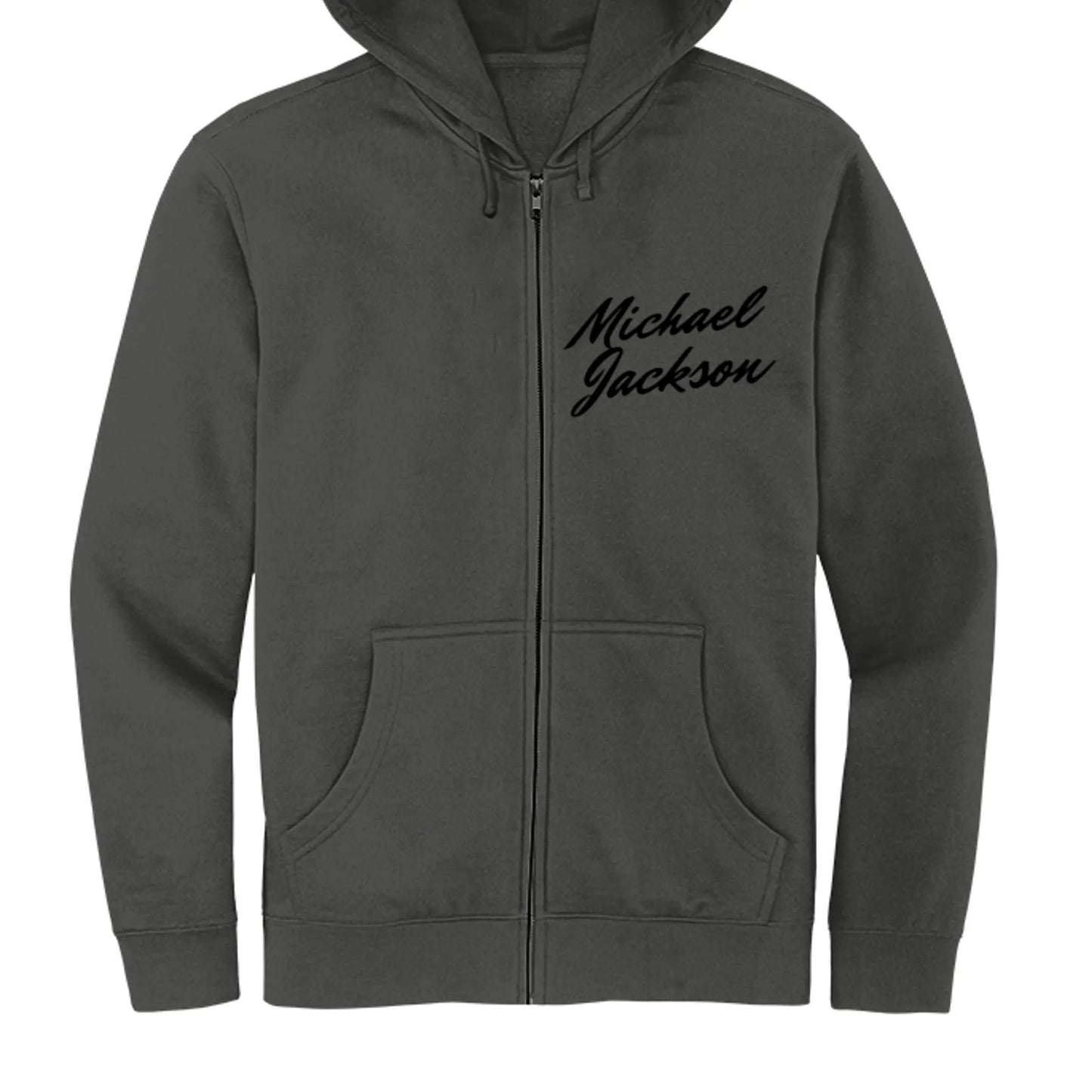 DT6102 Mens Fleece Full-Zip Hoodie Michael Jackson Printed by Inland Leather Co