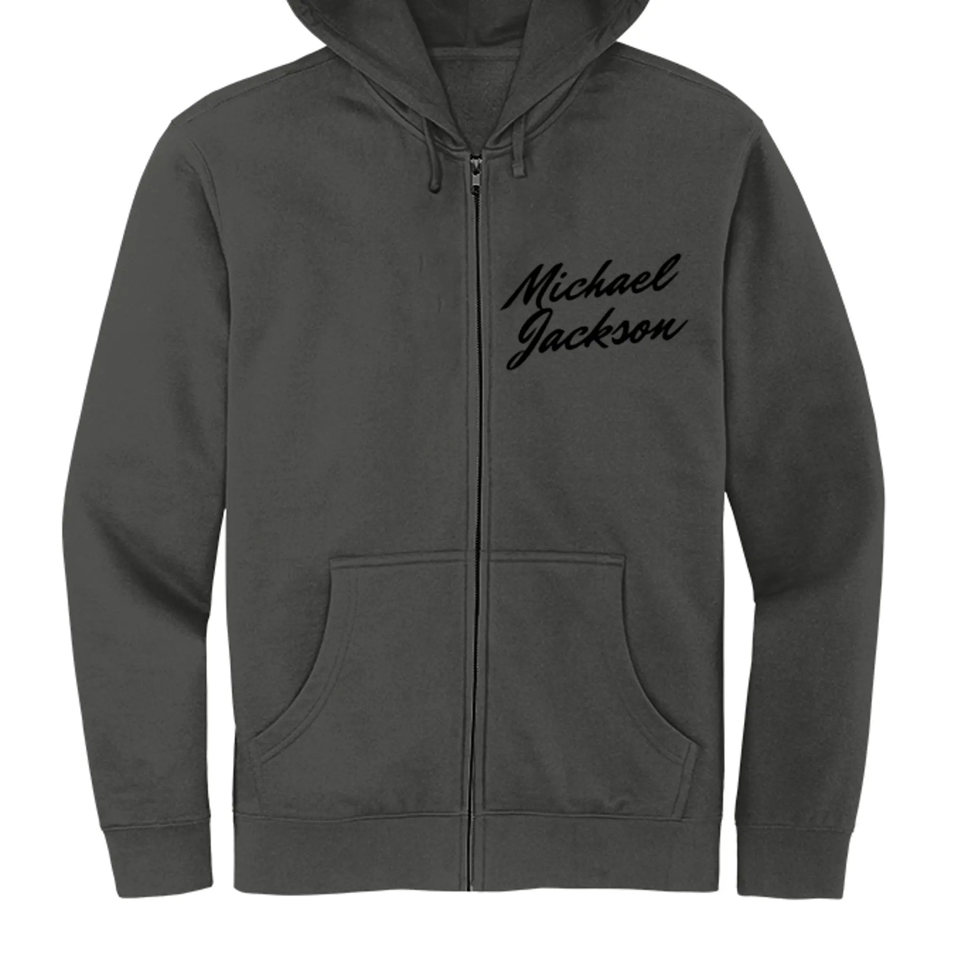 DT6102 Mens Fleece Full-Zip Hoodie Michael Jackson Printed by Inland Leather Co