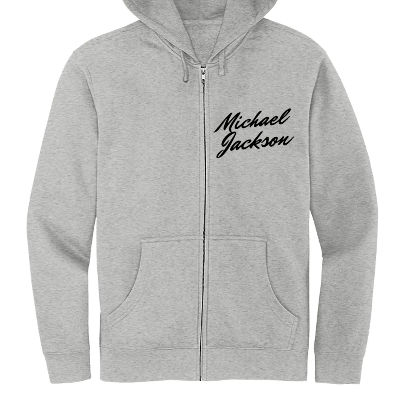 DT6102 Mens Fleece Full-Zip Hoodie Michael Jackson Printed by Inland Leather Co