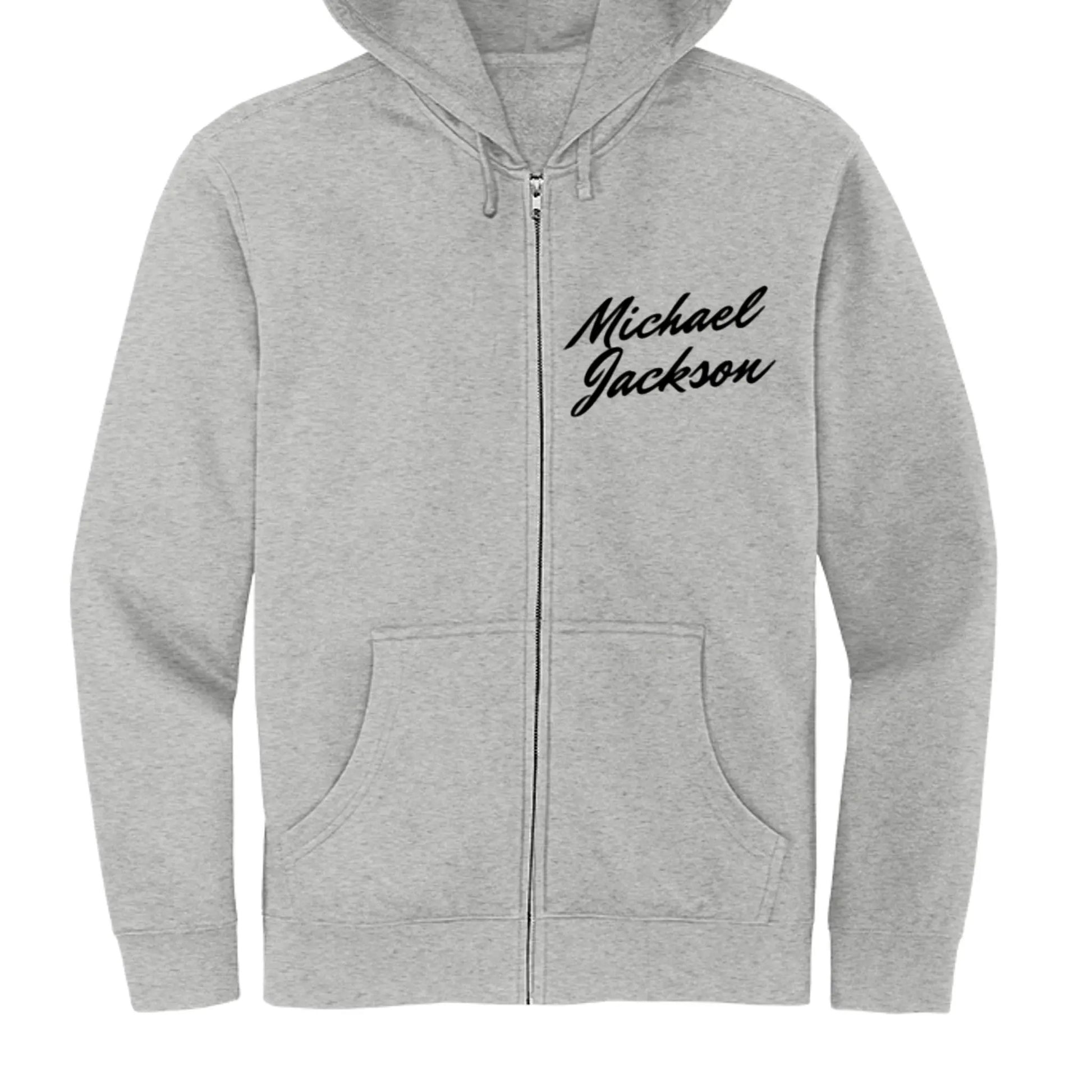 DT6102 Mens Fleece Full-Zip Hoodie Michael Jackson Printed by Inland Leather Co