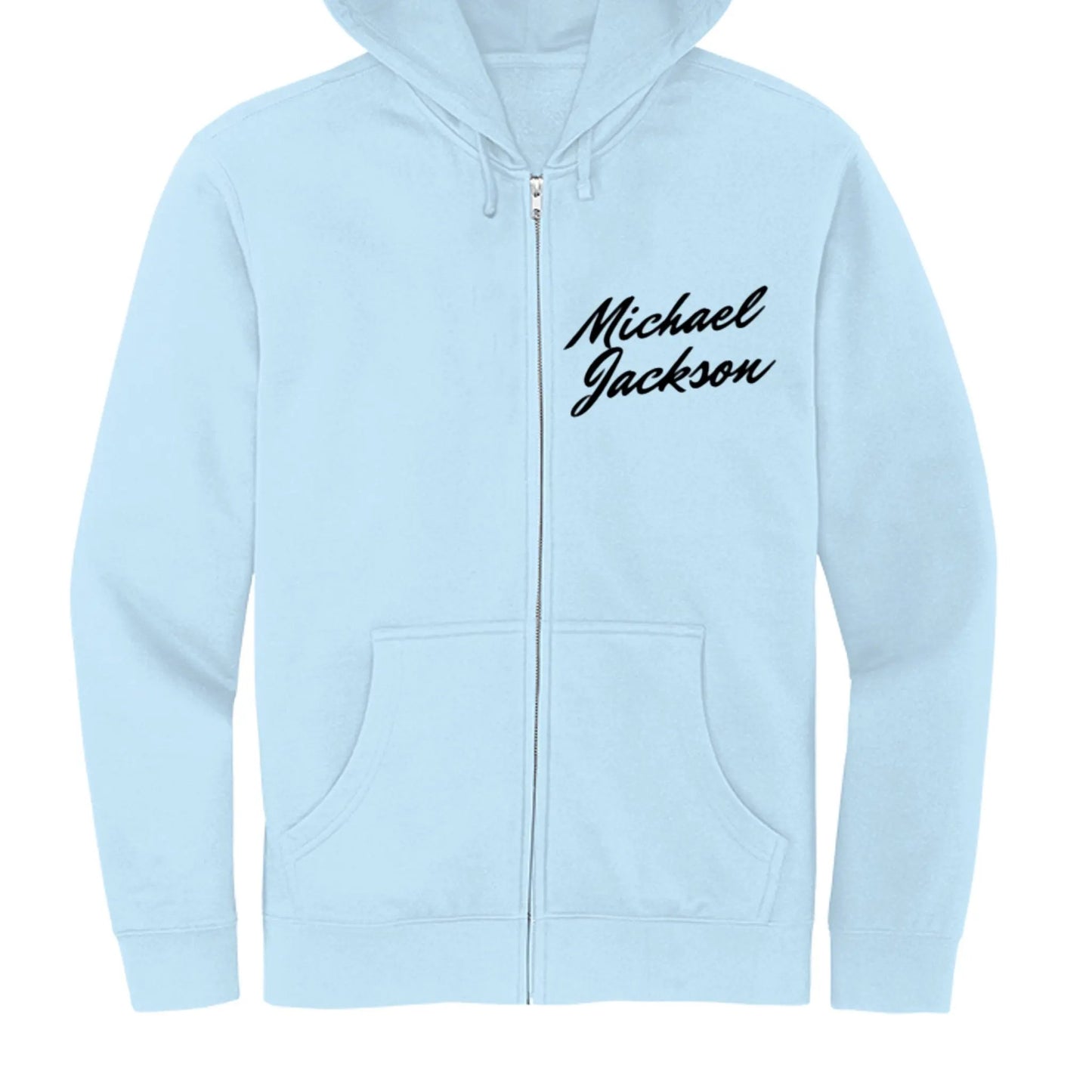 DT6102 Mens Fleece Full-Zip Hoodie Michael Jackson Printed by Inland Leather Co