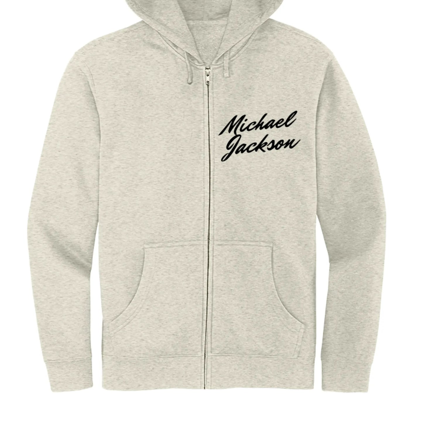 DT6102 Mens Fleece Full-Zip Hoodie Michael Jackson Printed by Inland Leather Co