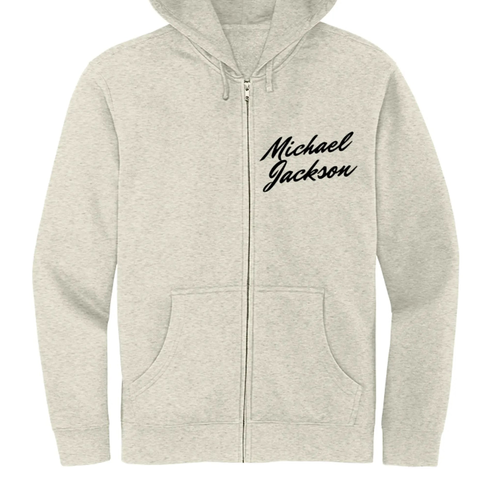 DT6102 Mens Fleece Full-Zip Hoodie Michael Jackson Printed by Inland Leather Co