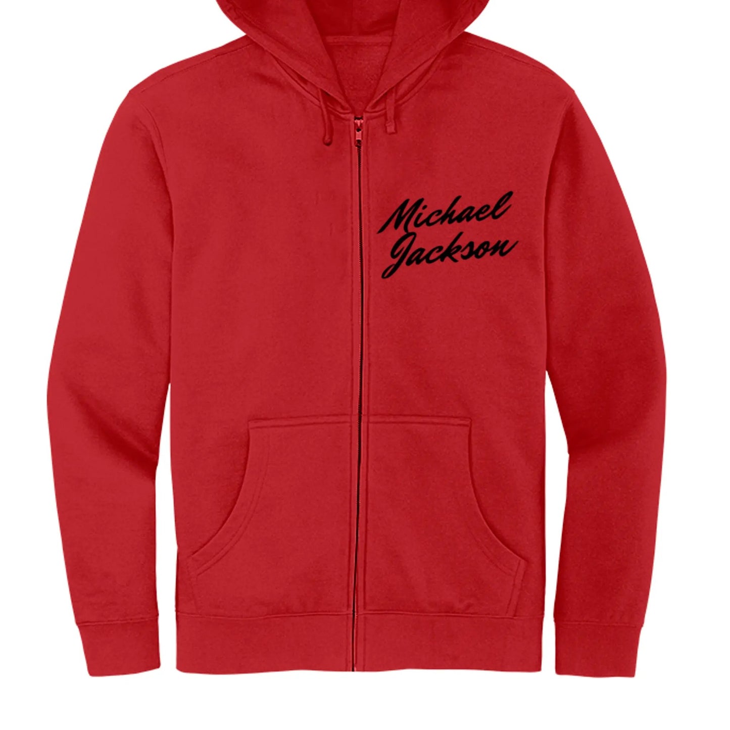 DT6102 Mens Fleece Full-Zip Hoodie Michael Jackson Printed by Inland Leather Co