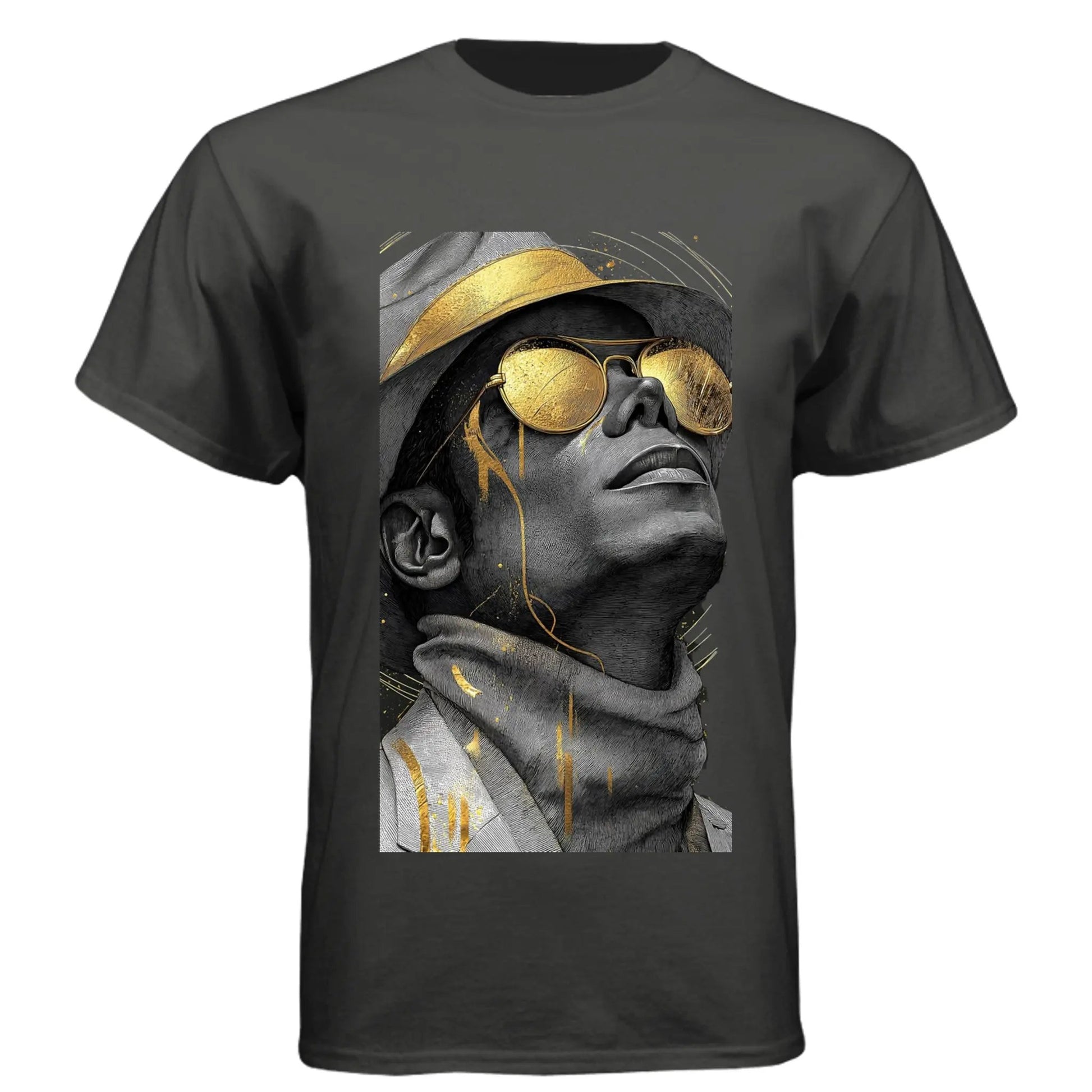 N6210 Men's CVC Crew Michael Jackson Printed T Shirt by Inland Leather Co