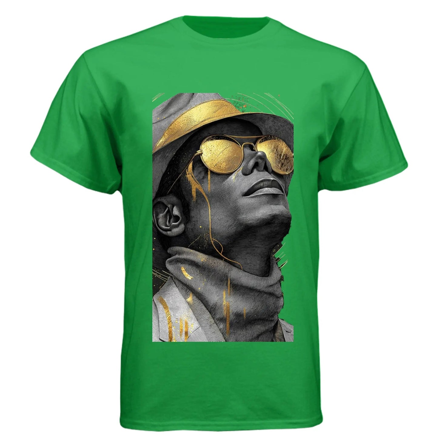 N6210 Men's CVC Crew Michael Jackson Printed T Shirt by Inland Leather Co