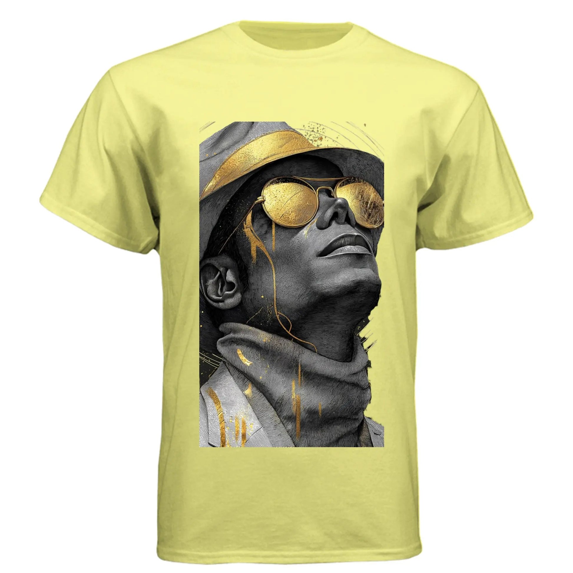 N6210 Men's CVC Crew Michael Jackson Printed T Shirt by Inland Leather Co
