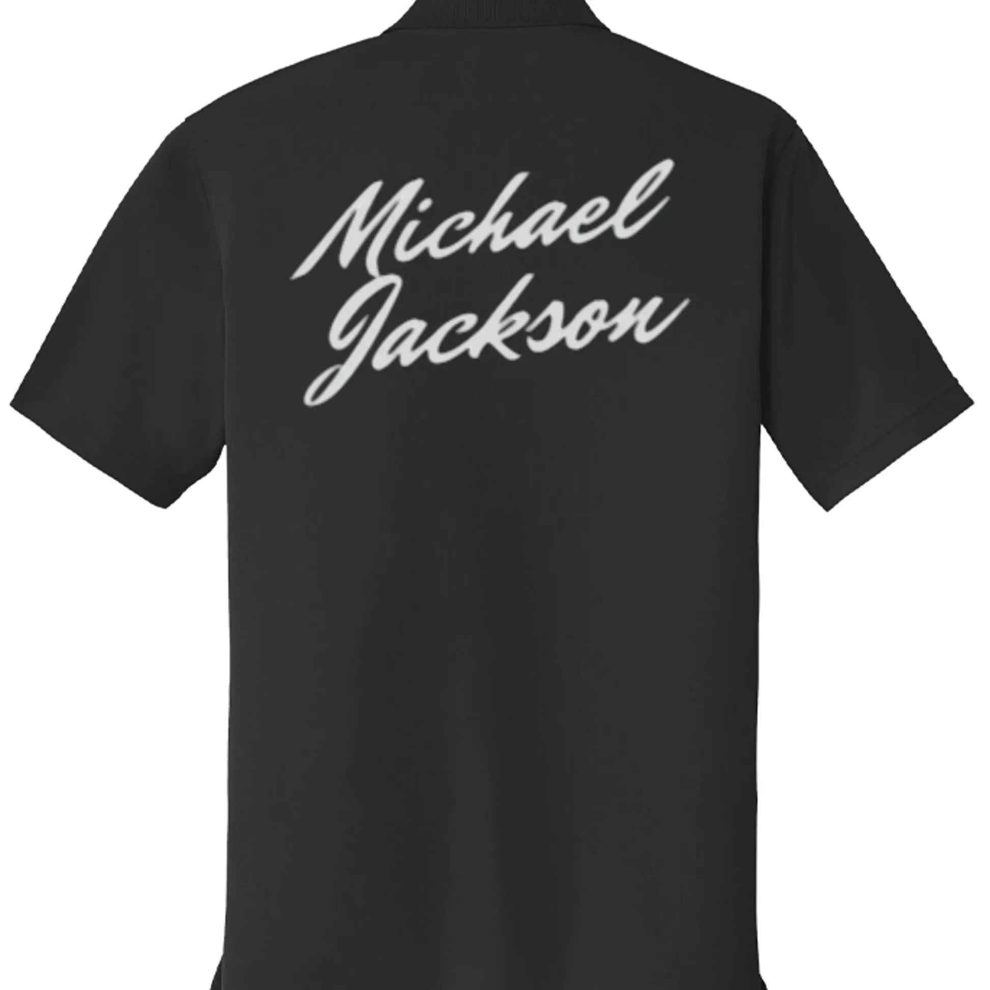 Michael Jackson Printed Mesh Polo K110 Shirt by Inland Leather Co