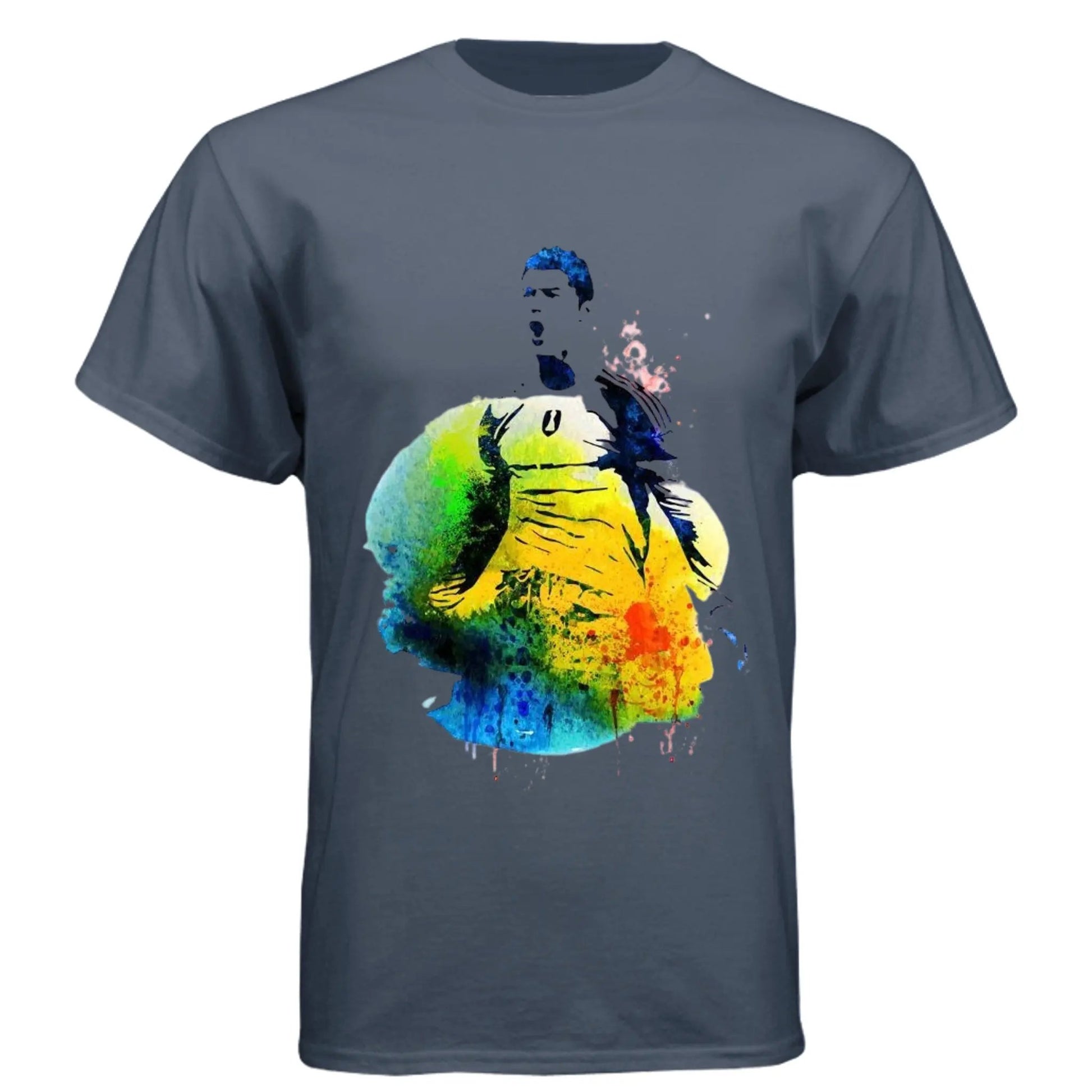 6010 Men's Triblend Crew Christiano Ronaldo Print Shirt by Inland Leather Co