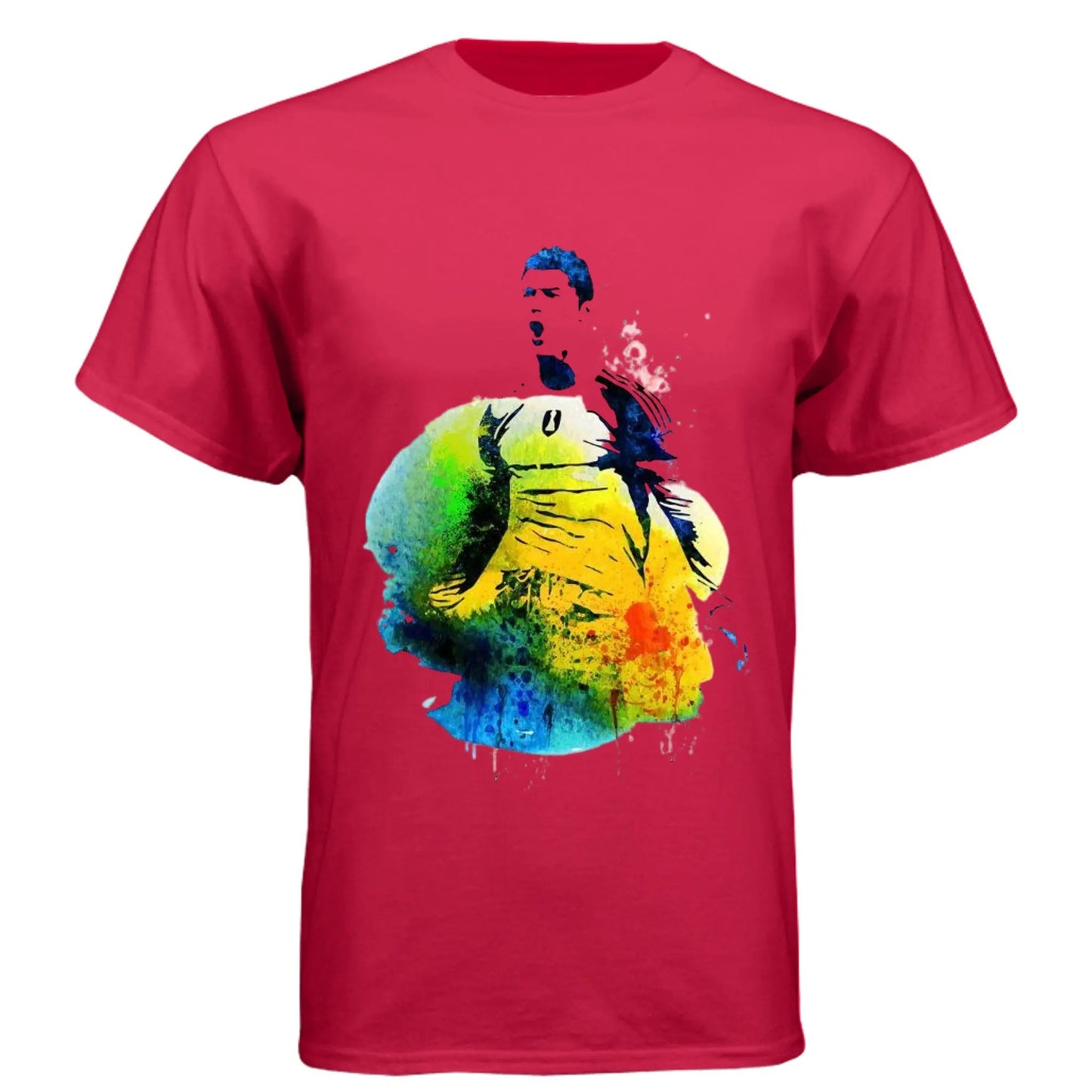 6010 Men's Triblend Crew Christiano Ronaldo Print Shirt by Inland Leather Co