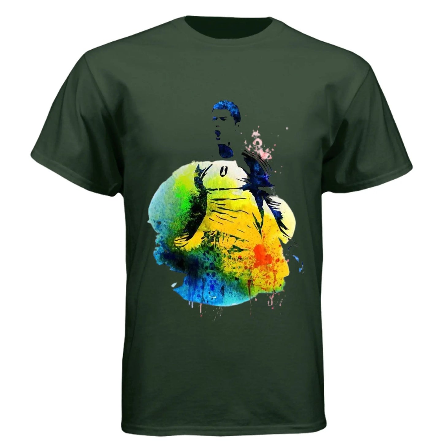 6010 Men's Triblend Crew Christiano Ronaldo Print Shirt by Inland Leather Co