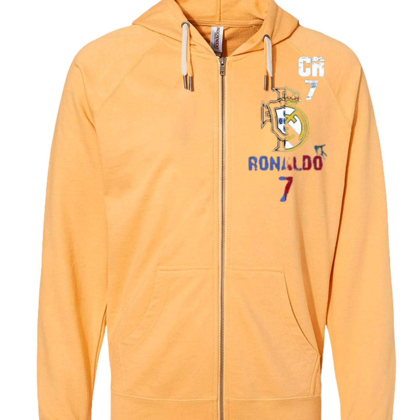 SS1000Z Icon Unisex Lightweight Loopback Terry Zip Hood Christiano Ronaldo by Inland Leather Co