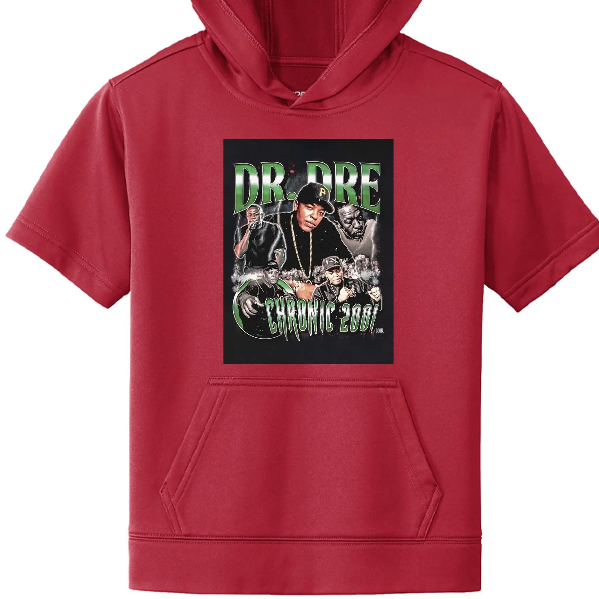 Fleece Short Sleeve Hooded Pullover YST251 Dr Dre by Inland Leather Co