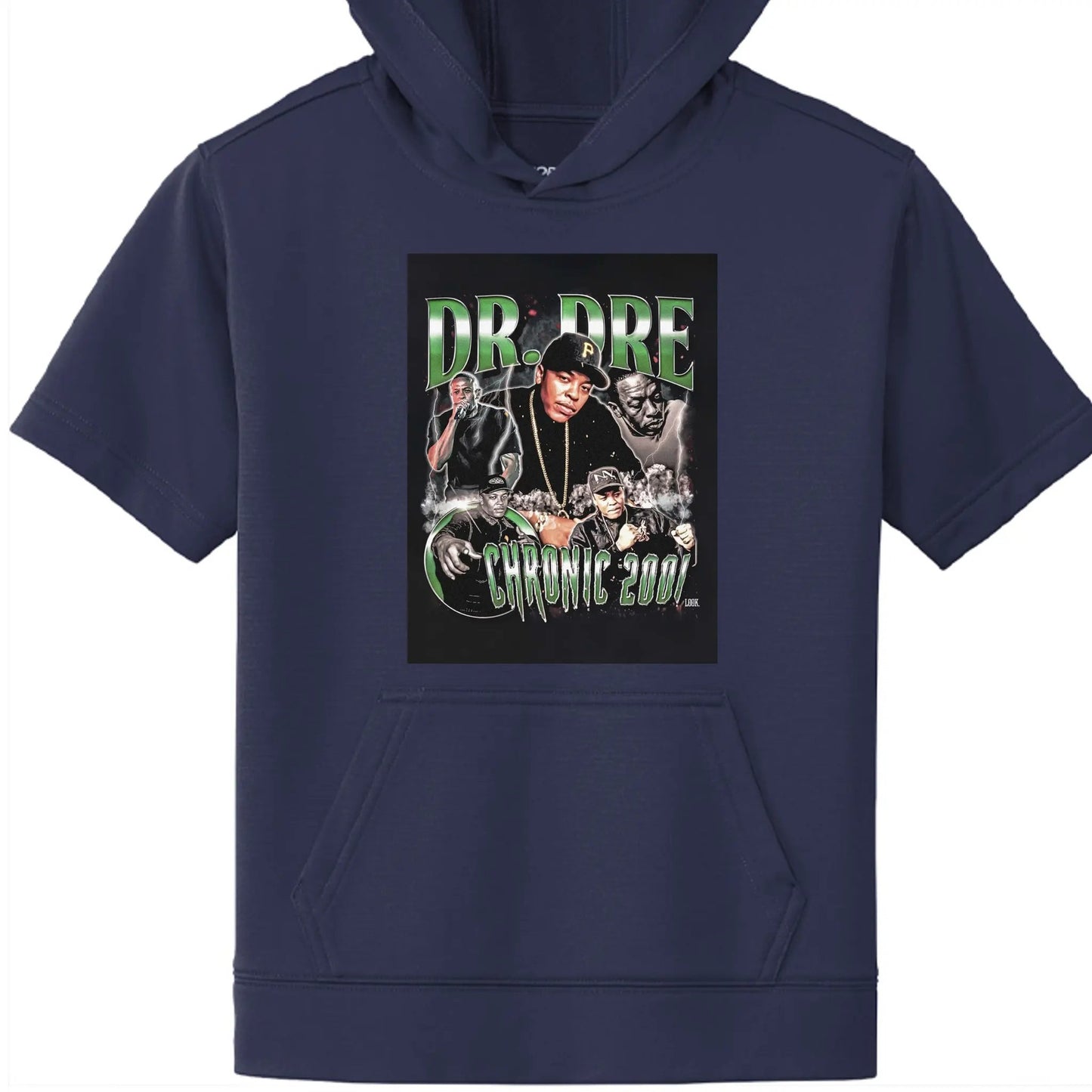 Fleece Short Sleeve Hooded Pullover YST251 Dr Dre by Inland Leather Co