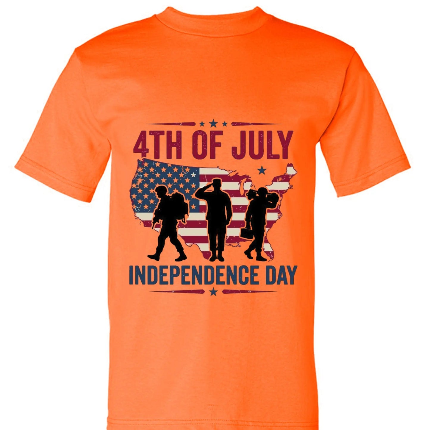 Independence Day BA5100 Adult Adult Short-Sleeve Tee by Inland Leather Co