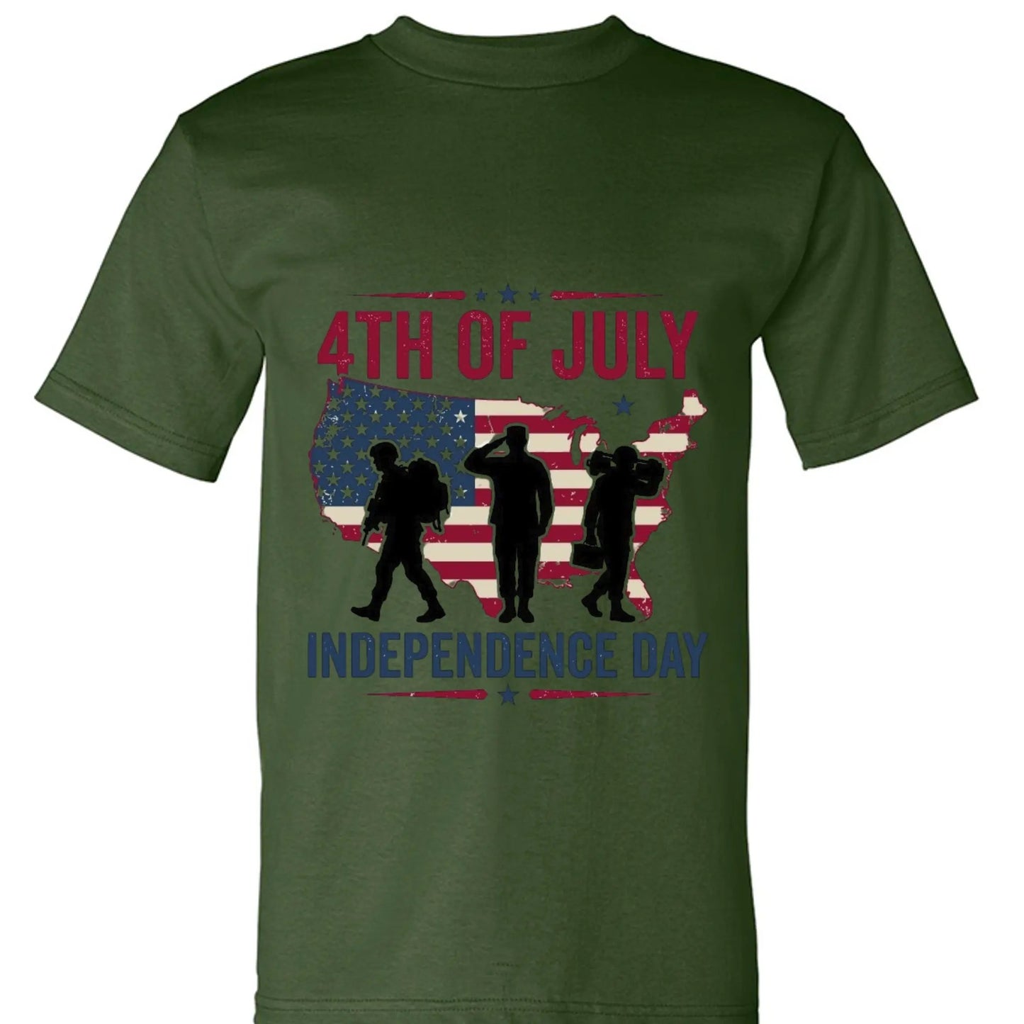 Independence Day BA5100 Adult Adult Short-Sleeve Tee by Inland Leather Co