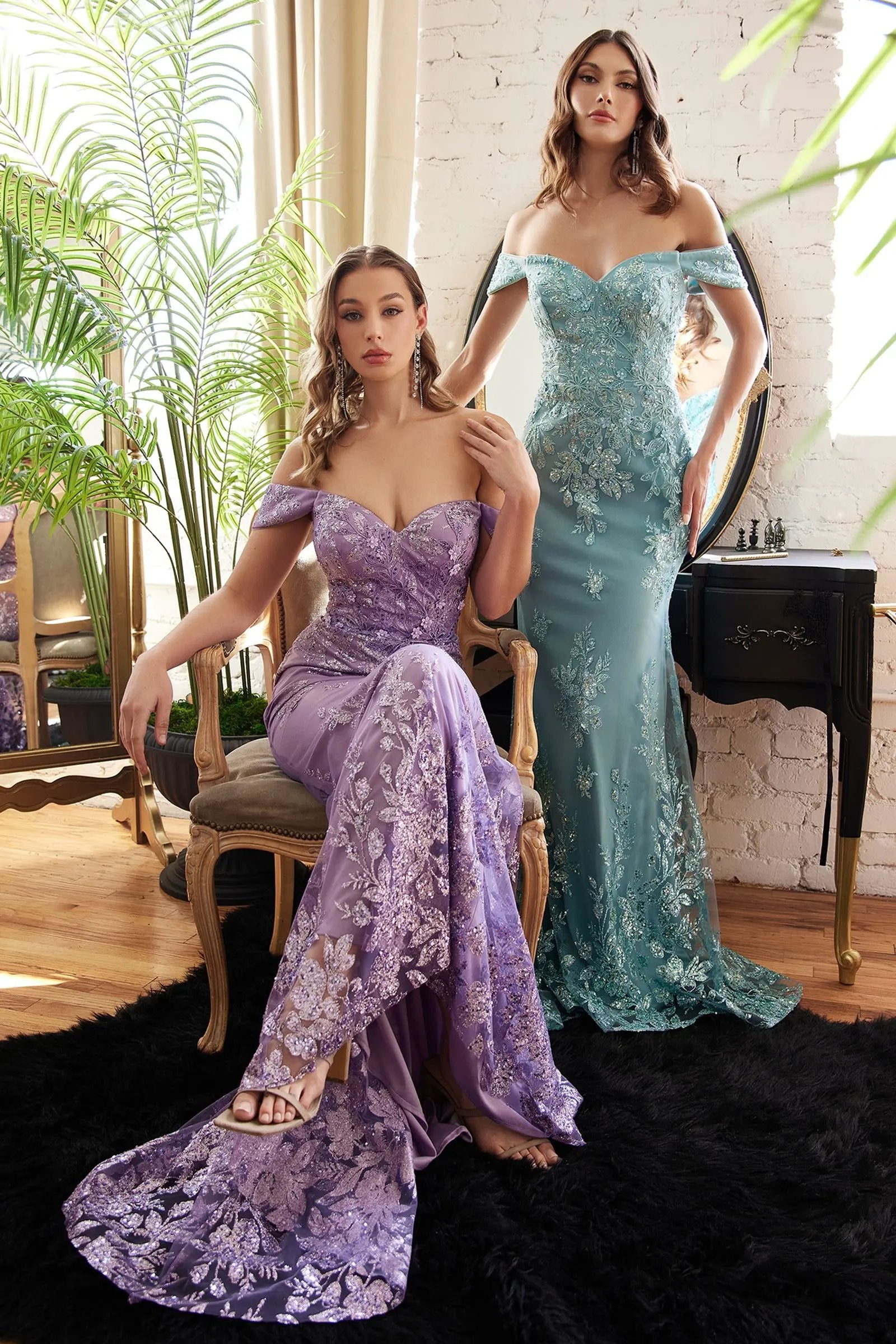 Embellished Off The Soulder Mermaid Gown by Tux-USA