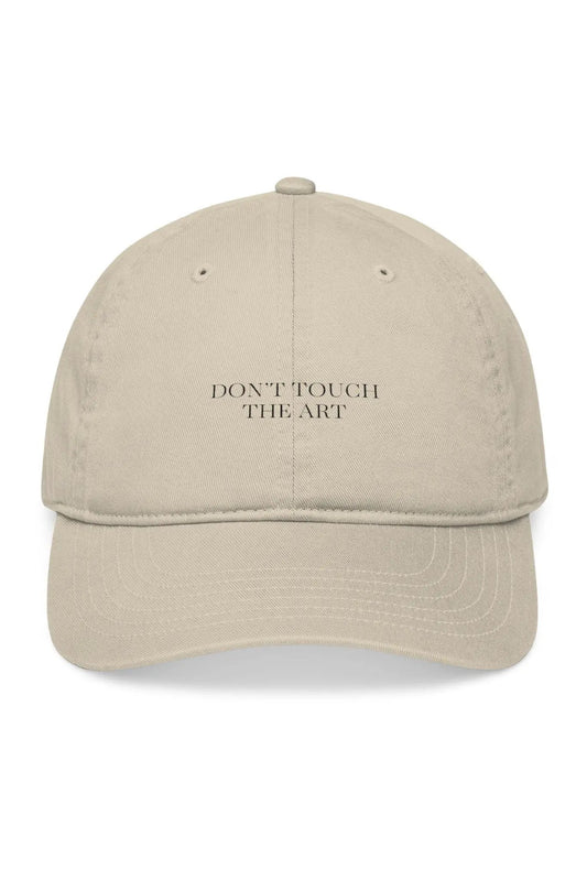 Organic Cotton Don't Touch The Art Embroidered Baseball Cap by AKALIA