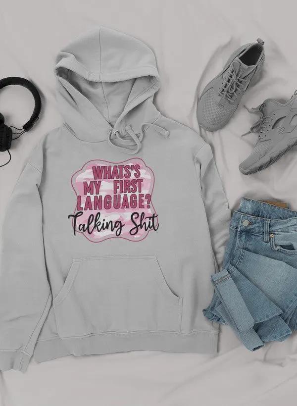 My First Language Hoodie by Merch
