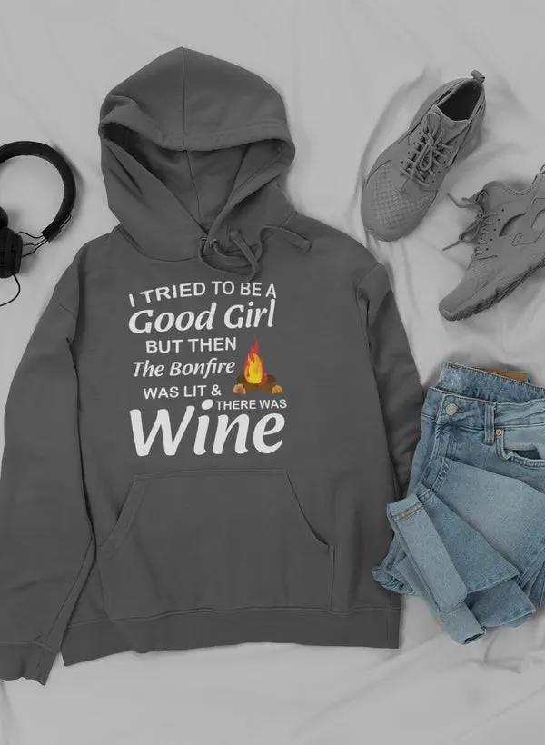 I Tried To Be A Good Girl But Hoodie by Merch