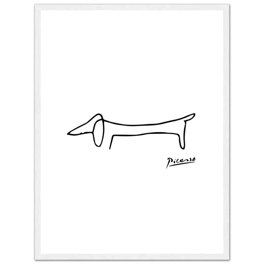 Pablo Picasso Dachshund Dog (Lump) artwork poster by Art-O-Rama Shop