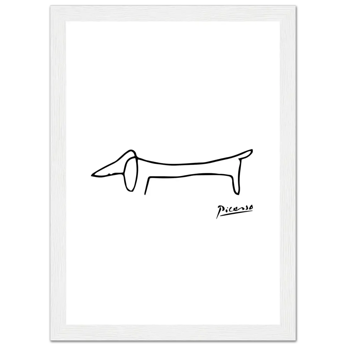 Pablo Picasso Dachshund Dog (Lump) artwork poster by Art-O-Rama Shop