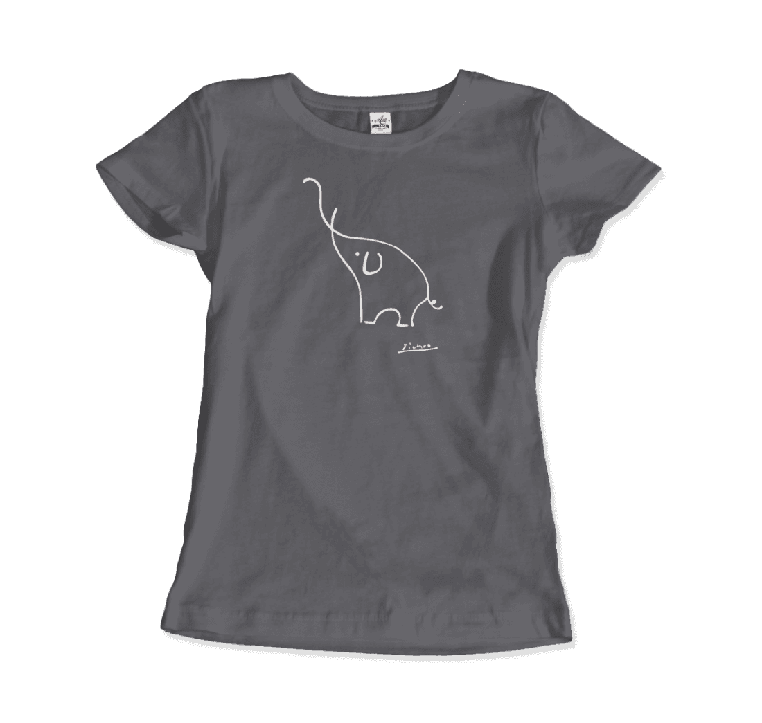 Pablo Picasso Elephant Sketch artwork t-shirt by Art-O-Rama Shop