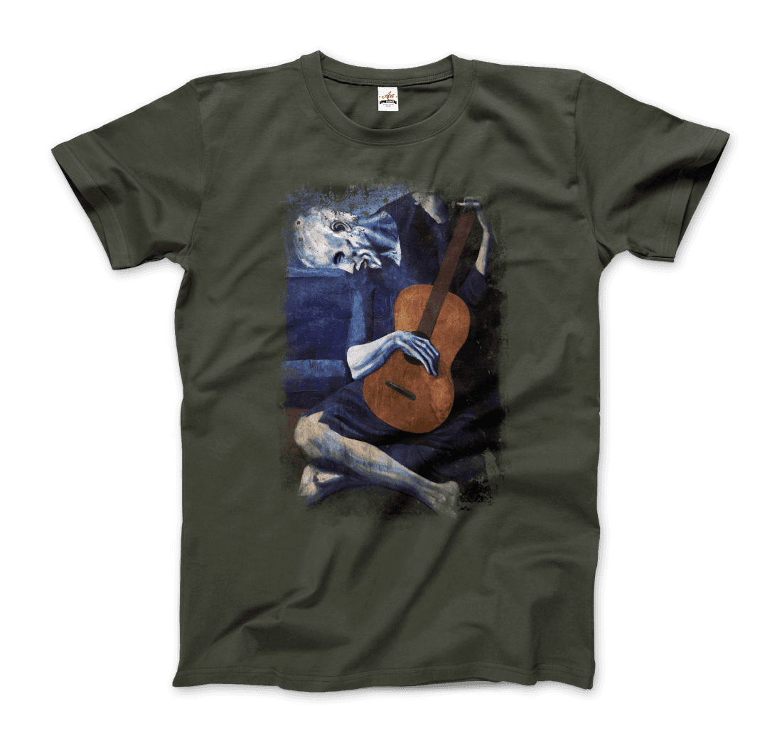 Pablo Picasso the Old Guitarist artwork t-shirt by Art-O-Rama Shop