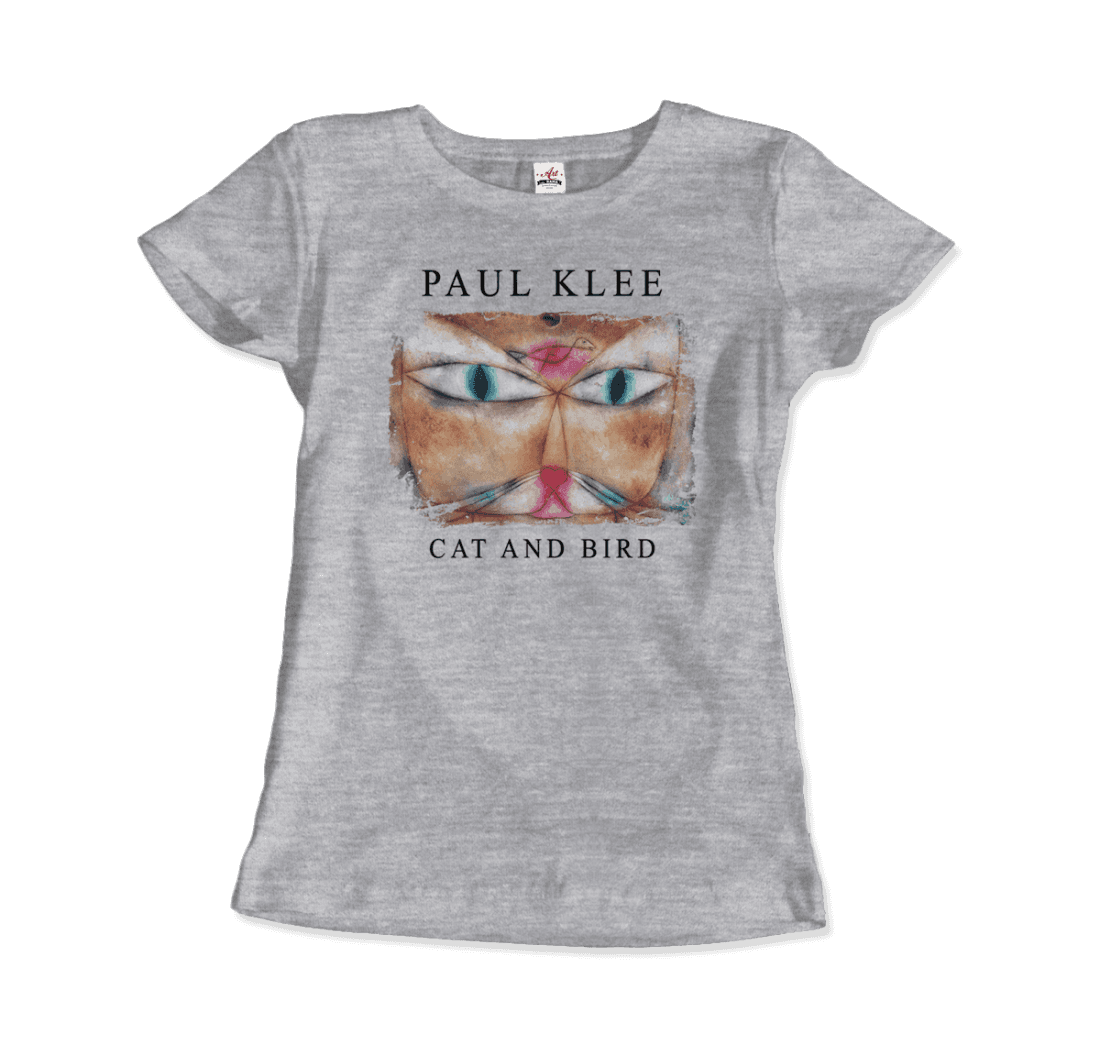 Paul Klee Cat and Bird, 1928 artwork t-shirt by Art-O-Rama Shop