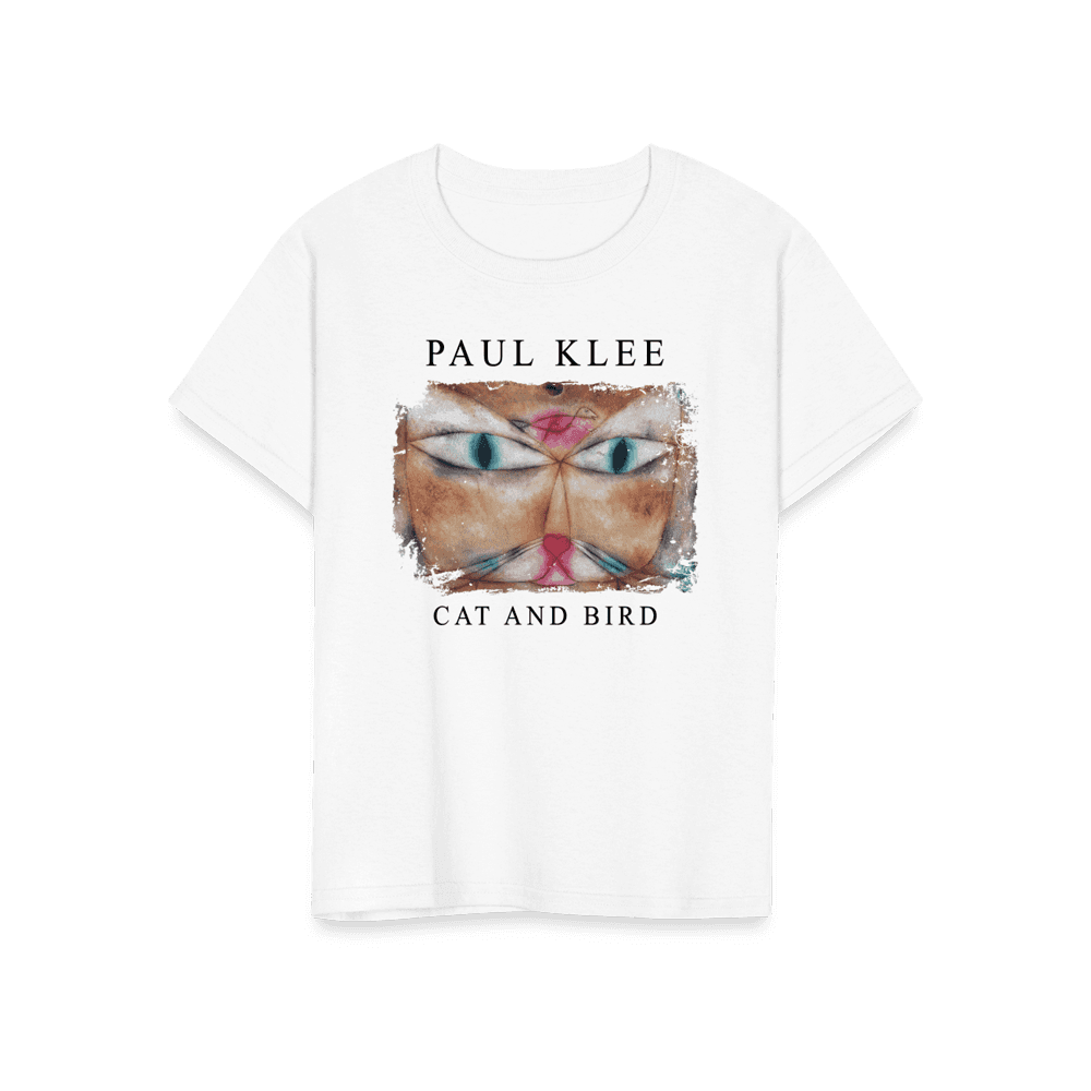 Paul Klee Cat and Bird, 1928 artwork t-shirt by Art-O-Rama Shop