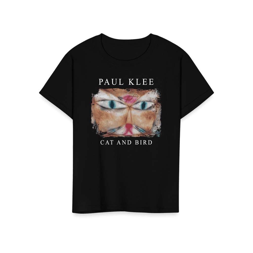 Paul Klee Cat and Bird, 1928 artwork t-shirt by Art-O-Rama Shop