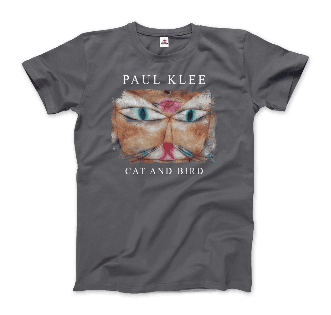 Paul Klee Cat and Bird, 1928 artwork t-shirt by Art-O-Rama Shop