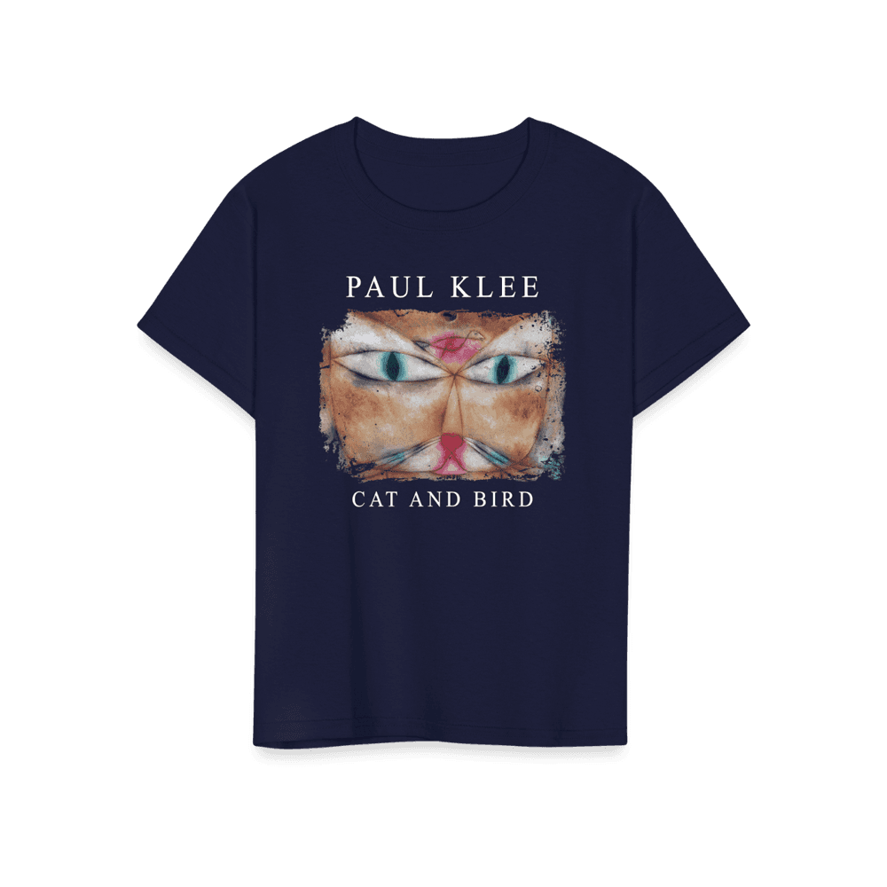 Paul Klee Cat and Bird, 1928 artwork t-shirt by Art-O-Rama Shop