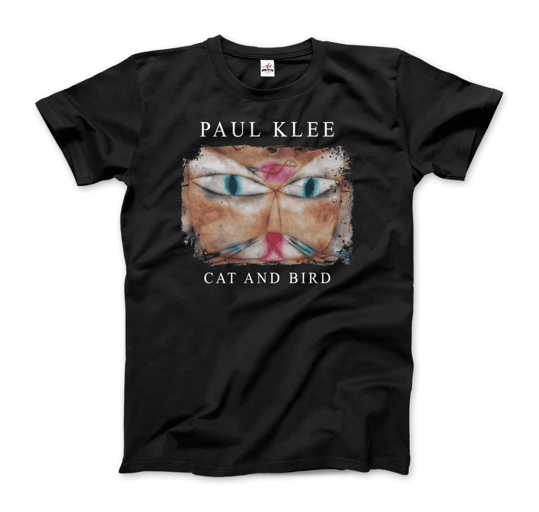 Paul Klee Cat and Bird, 1928 artwork t-shirt by Art-O-Rama Shop