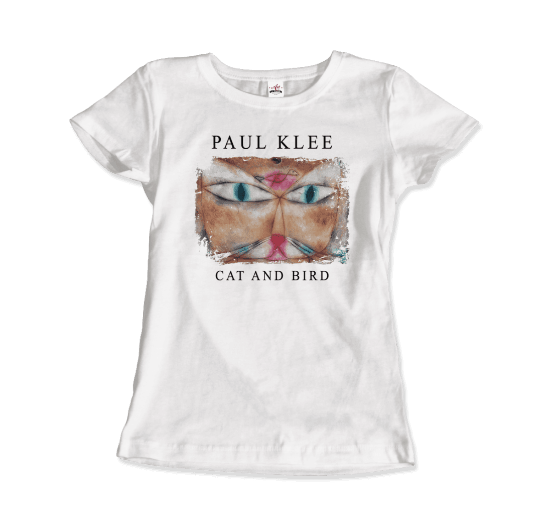 Paul Klee Cat and Bird, 1928 artwork t-shirt by Art-O-Rama Shop