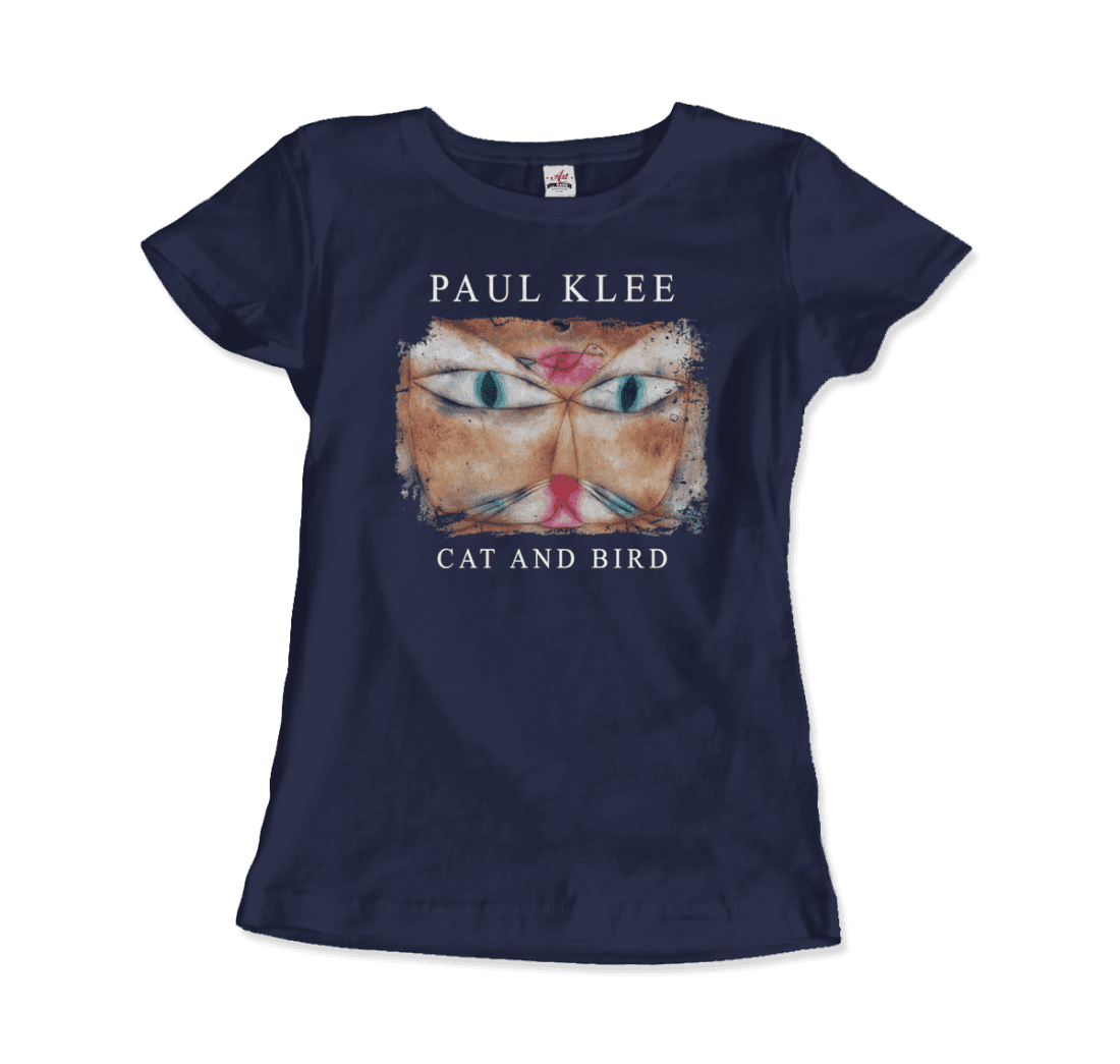Paul Klee Cat and Bird, 1928 artwork t-shirt by Art-O-Rama Shop