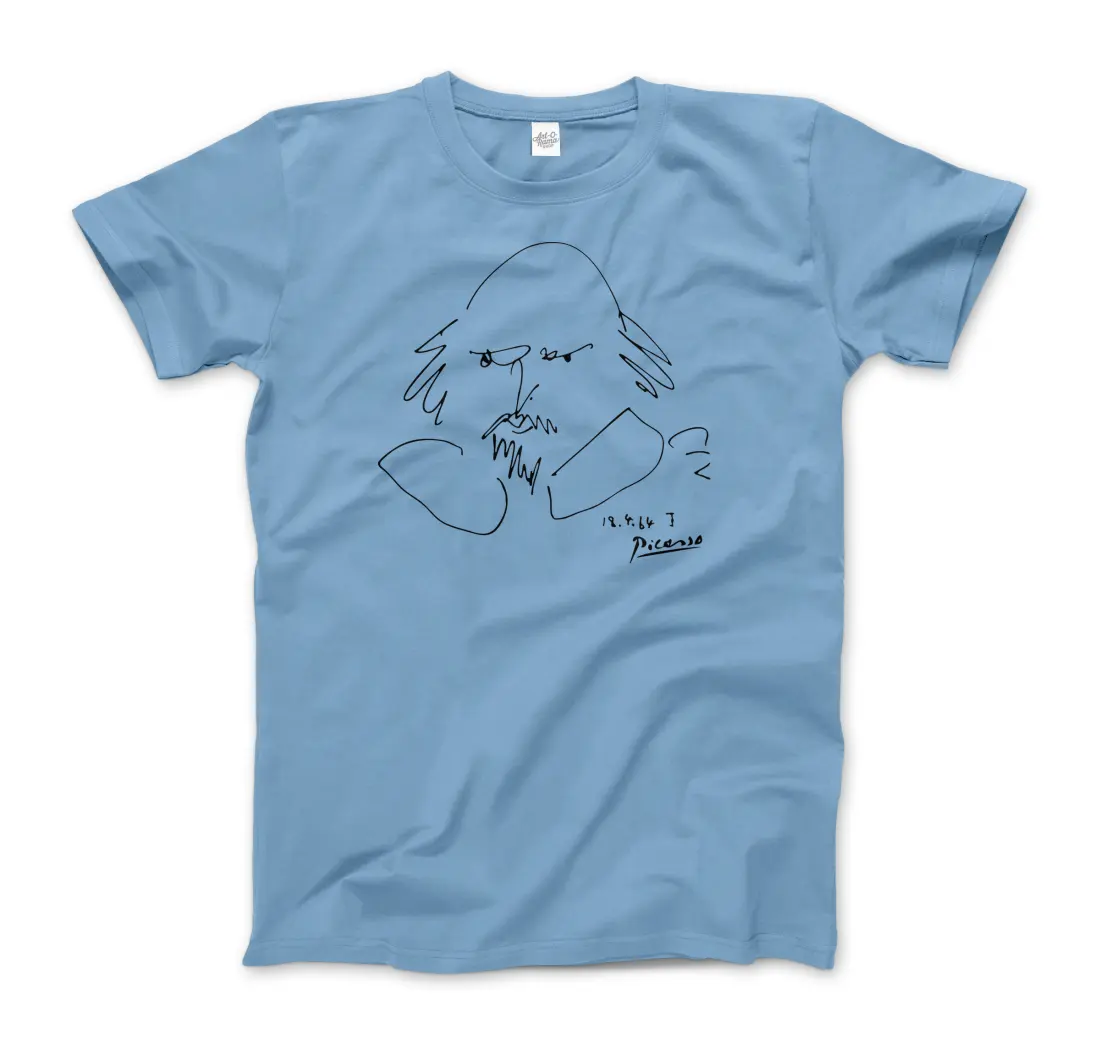 Picasso William Shakespeare Portrait 1964 art t-shirt by Art-O-Rama Shop
